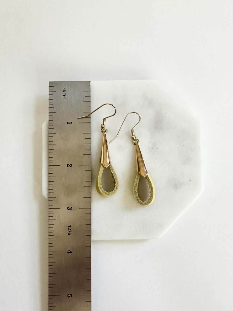 leather loop earrings - Image 18